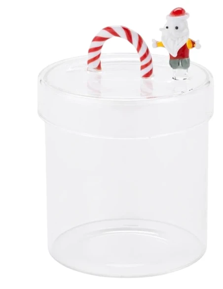Henriette - Barattolo Babbo Natale - Ø 10 x H 14 cm