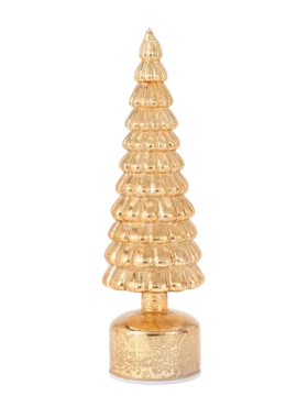 Henriette - Rotating Tree Decoration with Lights - Gold