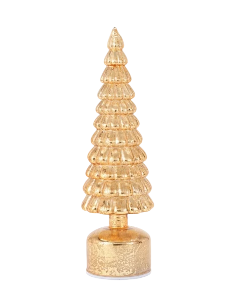 Henriette - Decorazione Albero Rotante con Luci - Oro