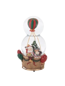 Henriette - Hot Air Balloon Globe Music Box