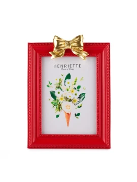 Henriette - Cornice Bow Ostuni - Rosso / Oro
