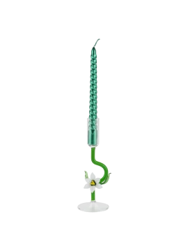 Henriette - Treasure Flower Candlestick - White