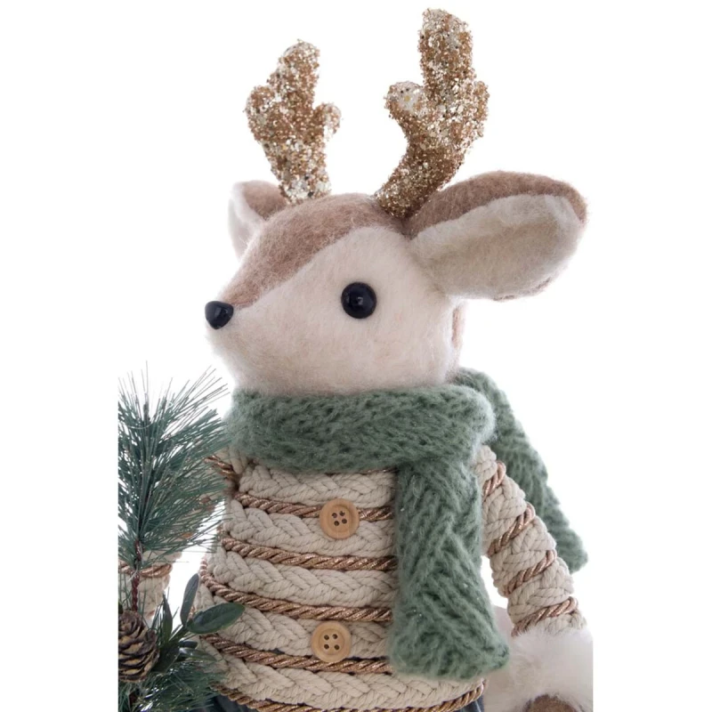 Blanc MariClò - Deer Decoration - H 44 cm
