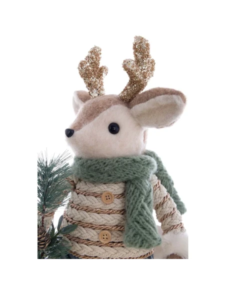 Blanc MariClò - Decoro Cervo - H 44 cm