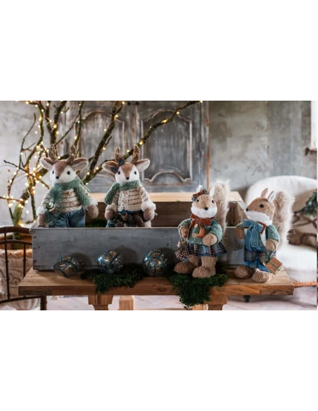 Blanc MariClò - Decoro Cervo - H 44 cm