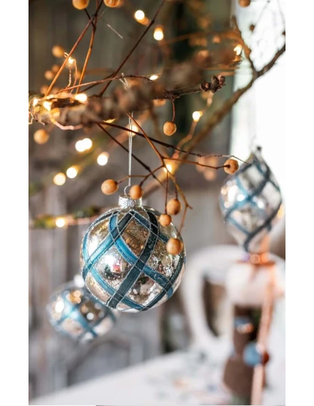 Blanc MariClò - Ornamenta Collection Christmas Ball - Light Blue