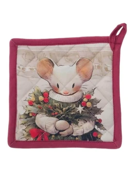 Blanc MariClò - Christmas Fairytale Potholder - Little Mouse