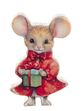 Blanc MariClò - Little Mouse Christmas Tale Decoration - A