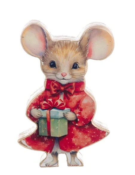 Blanc MariClò - Little Mouse Christmas Tale Decoration - A