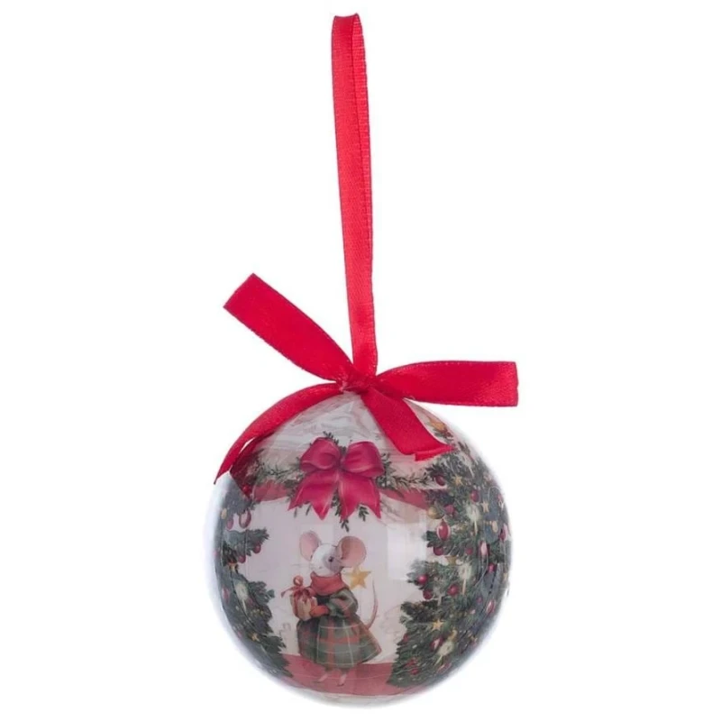 Blanc MariClò - Hexagonal Box with 14 Decorations