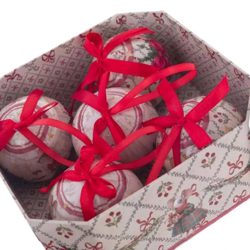 Blanc MariClò - Scatola Ottagonale con 5 Decori