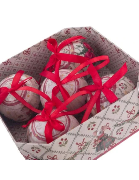 Blanc MariClò - Octagonal Box with 5 Decorations