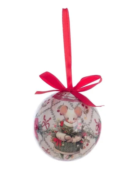 Blanc MariClò - Octagonal Box with 5 Decorations