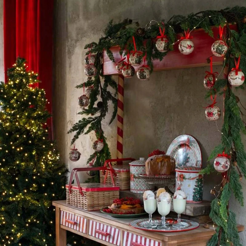 Blanc MariClò - Scatola Ottagonale con 5 Decori