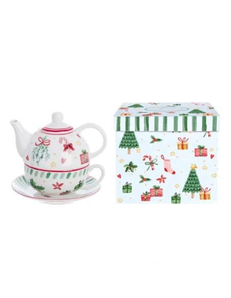 Blanc MariClò - Teiera / Tazza con Piattino - Holly e Jolly