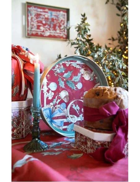 Blanc MariClò - Vassoio Rotondo Intrecci di Sogno - Avorio