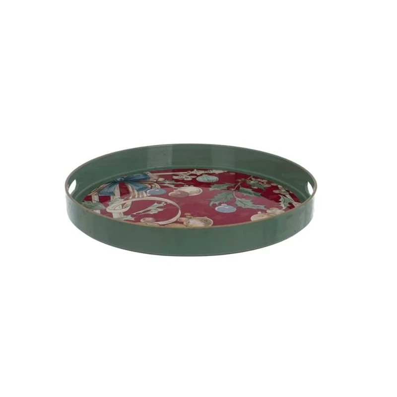 Blanc MariClò - Dream Weaves Round Tray - Red