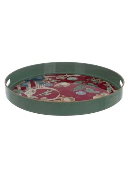 Blanc MariClò - Dream Weaves Round Tray - Red