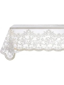 Blanc MariClò - Tovaglia in Pizzo di Vinile Oro - 112 x 112 cm