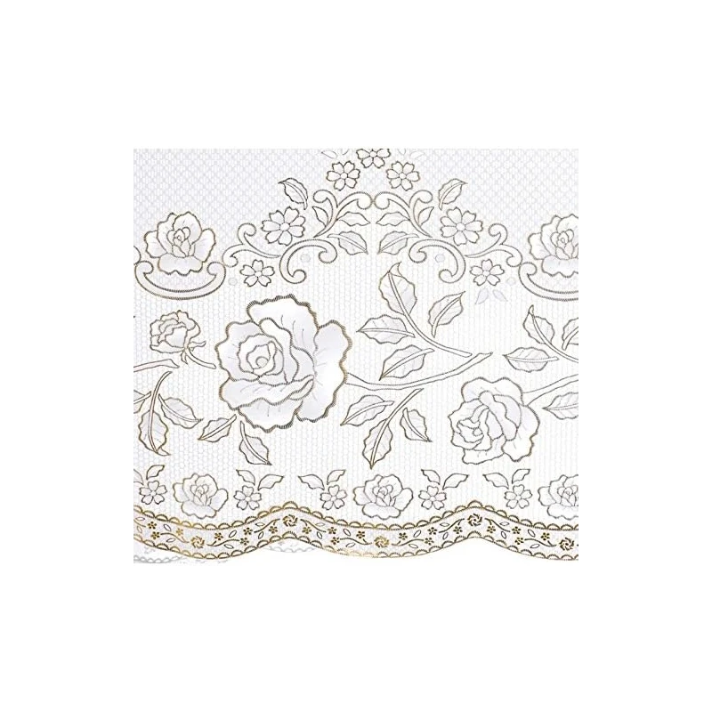 Blanc MariClò - Gold Vinyl Lace Tablecloth - 112 x 112 cm