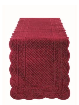 Blanc MariClò - Carmen Red Velvet Runner - 40 x 140 cm