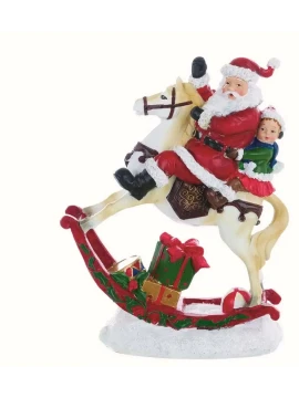 Blanc MariClò - Decoro Santa Claus con Cavallo - La Fiaba dello Zar