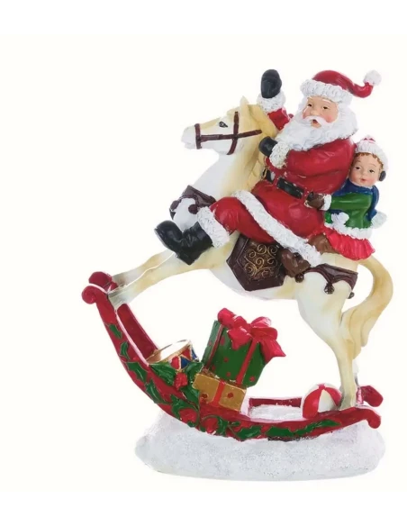 Blanc MariClò - Santa Claus with Horse Decoration - The Tsar's Tale