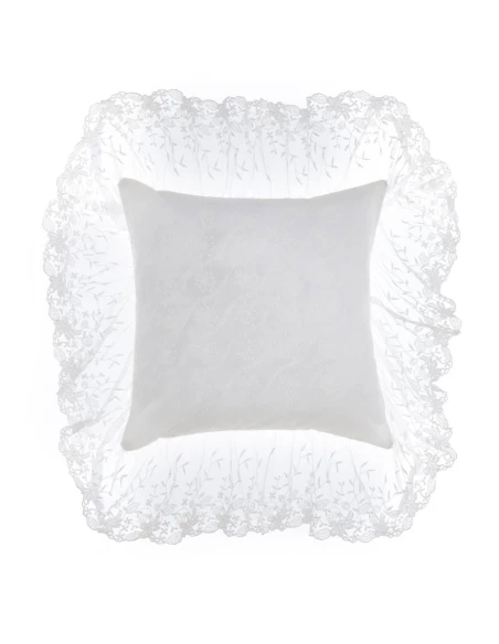 Blanc MariClò - Cuscino con Gale Dentelle - 40 x 40 cm