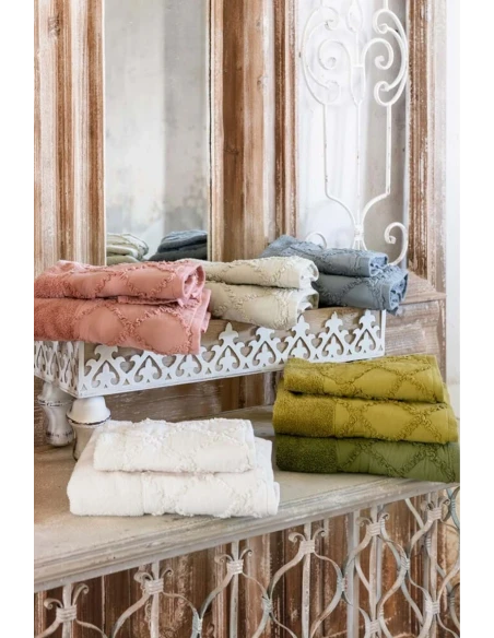 Blanc MariClò - Coppia Spugna Intrecci - Verde