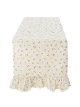 Blanc MariClò - Runner with Gala Floret Collection - Yellow