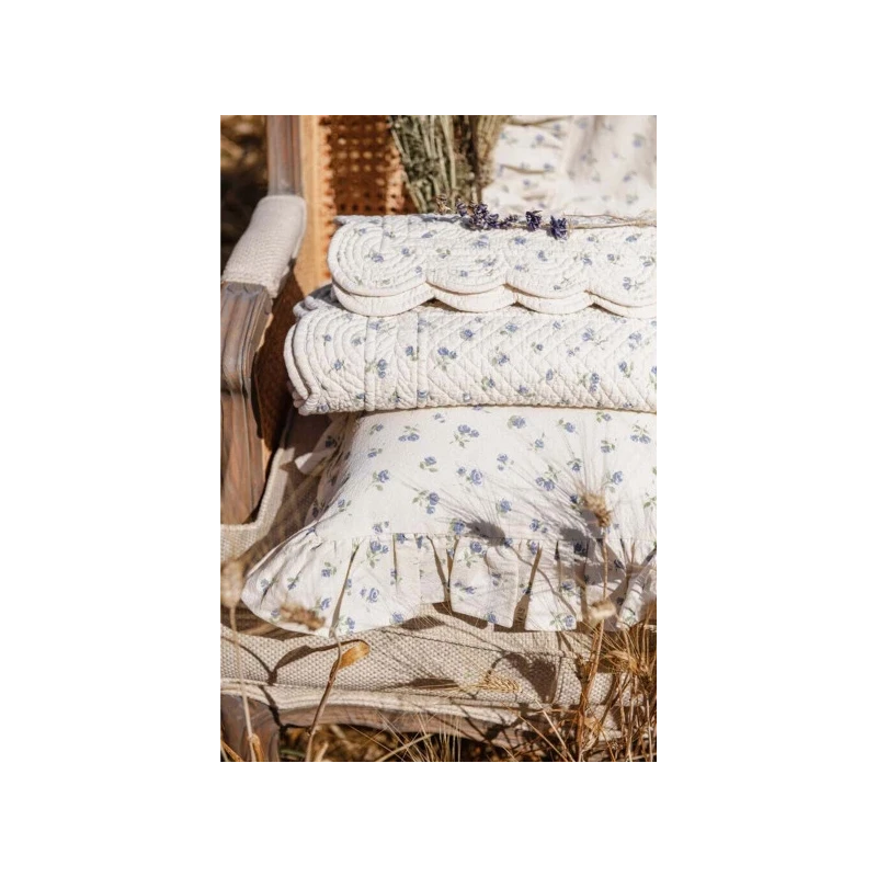 Blanc MariClò - Runner con Gala Floret Collection - Blu