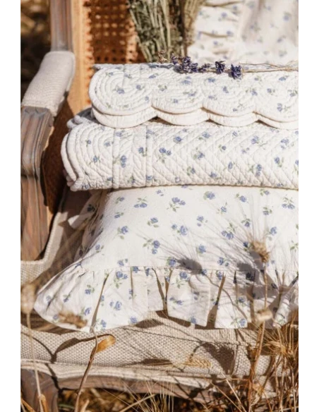 Blanc MariClò - Runner con Gala Floret Collection - Blu