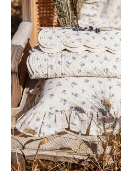 Blanc MariClò - Runner con Gala Floret Collection - Blu