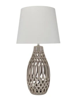 Henriette - Fusion Porcelain Table Lamp - Dove Grey