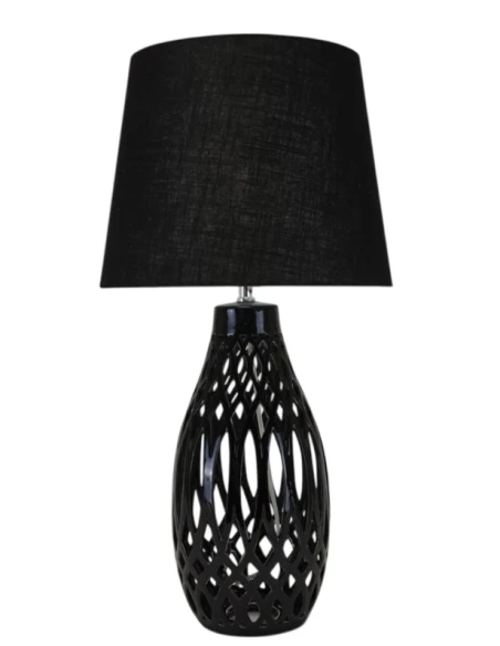 Henriette - Fusion Porcelain Table Lamp - Black