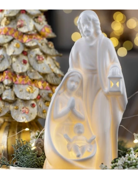 Henriette - Nativity Scene Decoration with Light - White