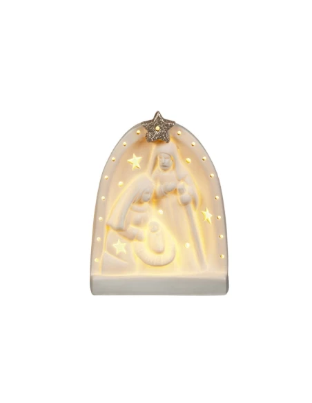 Henriette - Nativity Scene Decoration with Light - Matte White