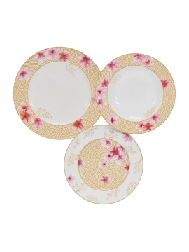 Henriette - Peach Table Service - 18 Pieces