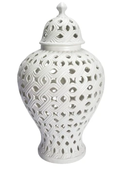 Henriette - Potiche Intrecci - Bianco