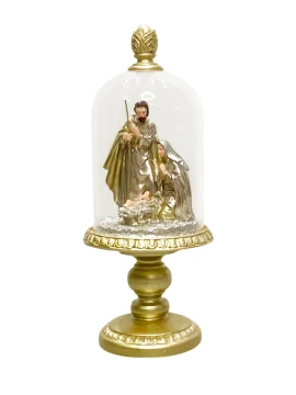 Henriette - Nativity Scene Decoration with Glass Bell - X'Mas Dreams