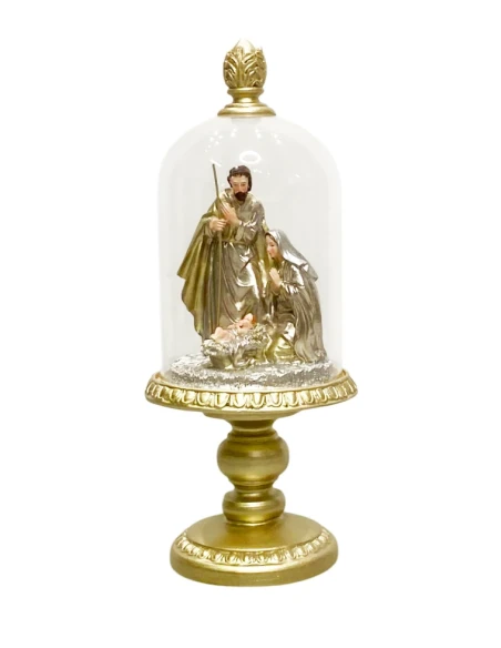 Henriette - Nativity Scene Decoration with Glass Bell - X'Mas Dreams