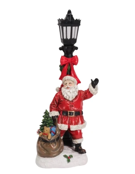 Henriette - Decorazione Babbo Natale con Luce e Sacco - X'Mas Dreams