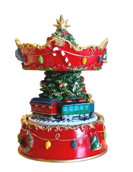 Henriette - Carousel Music Box with Tree - Prestige Carillon