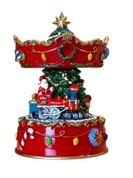 Henriette - Carousel Music Box with Tree - Prestige Carillon