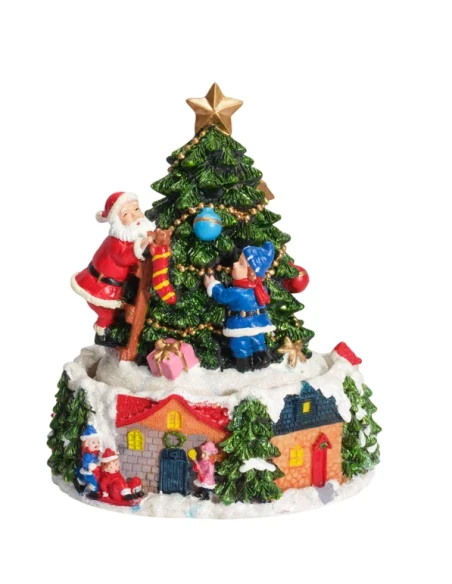 Henriette - Carillon Albero e Babbo Natale con Movimento