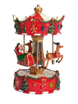 Henriette - Santa Claus and Reindeer Carousel - Prestige Carillon