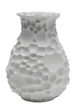 Henriette - Vaso Rocks Flussi Bianco - H 31 cm