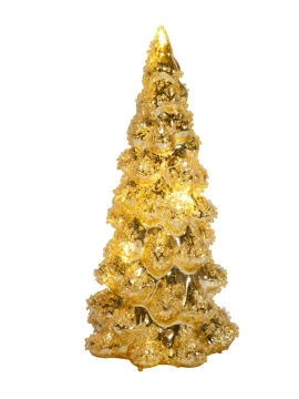 Henriette - Golden Tree Decoration with Light - Ornaments