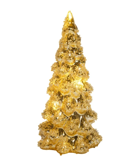 Henriette - Golden Tree Decoration with Light - Ornaments