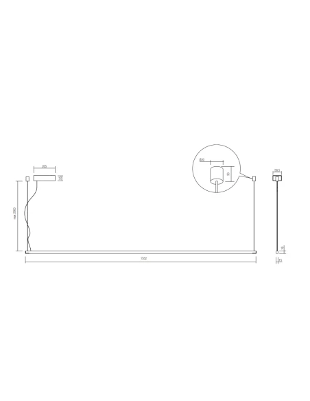 Redo Group - Acrobat Floor / Suspension Lamp - Matt Black